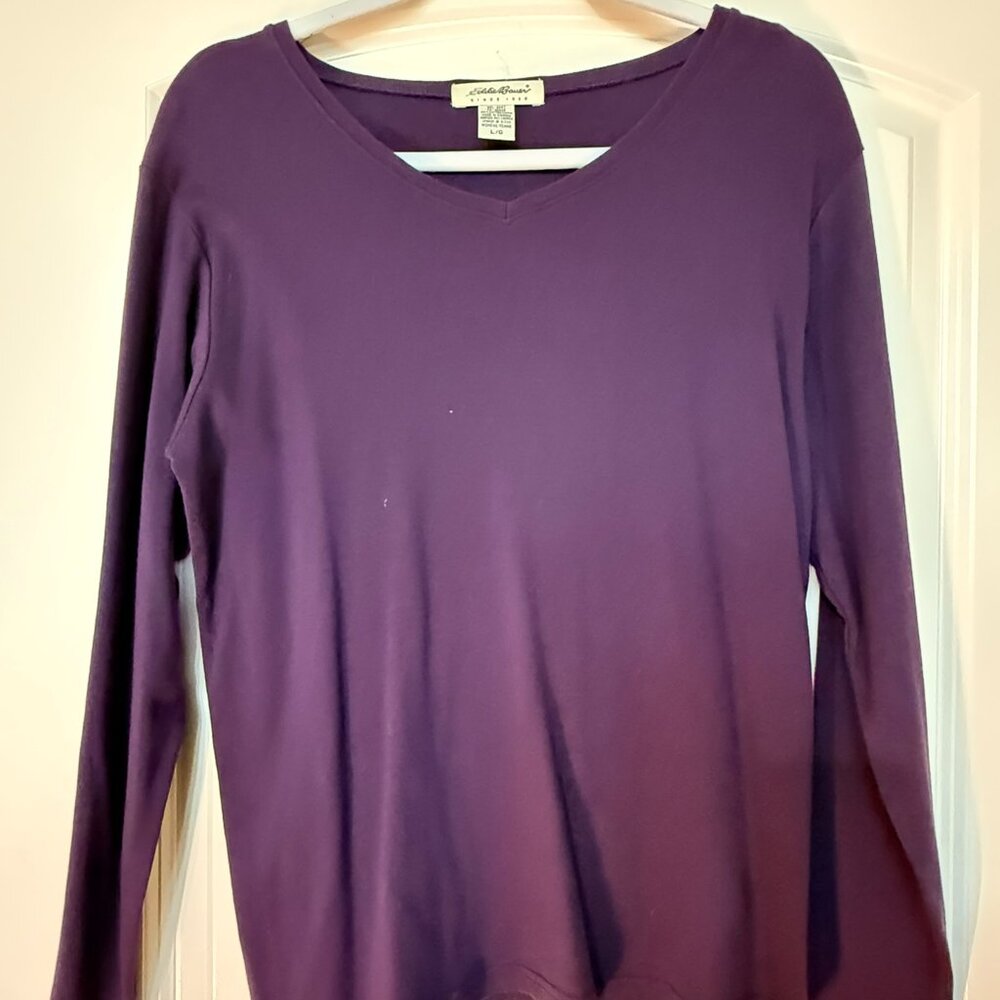 Eddie Bauer - Long Sleeve Purple Shirt
